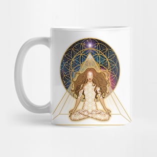 Flower of Life Pyramid Mug